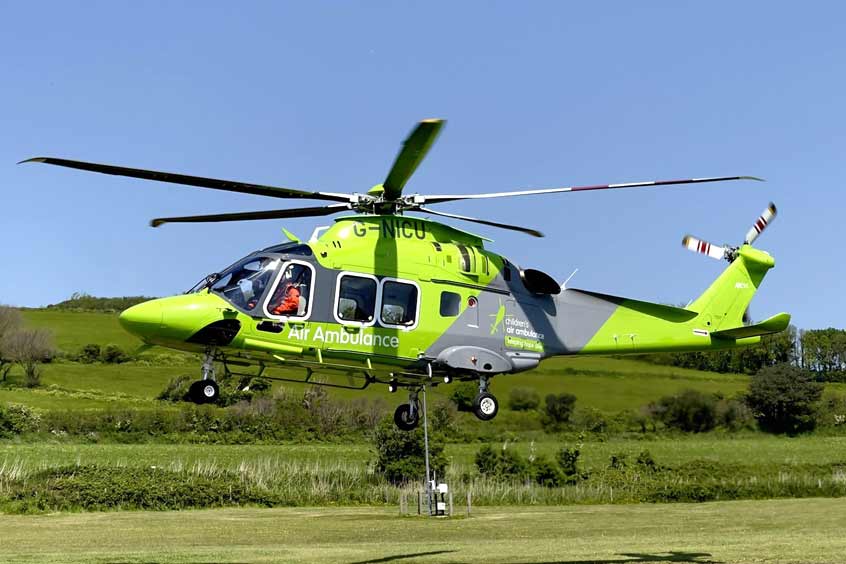 On 10 May 2013, the national Children's Air Ambulance (TCAA) took to the skies as the only helicopter dedicated to transferring critically ill babies and children across the UK.