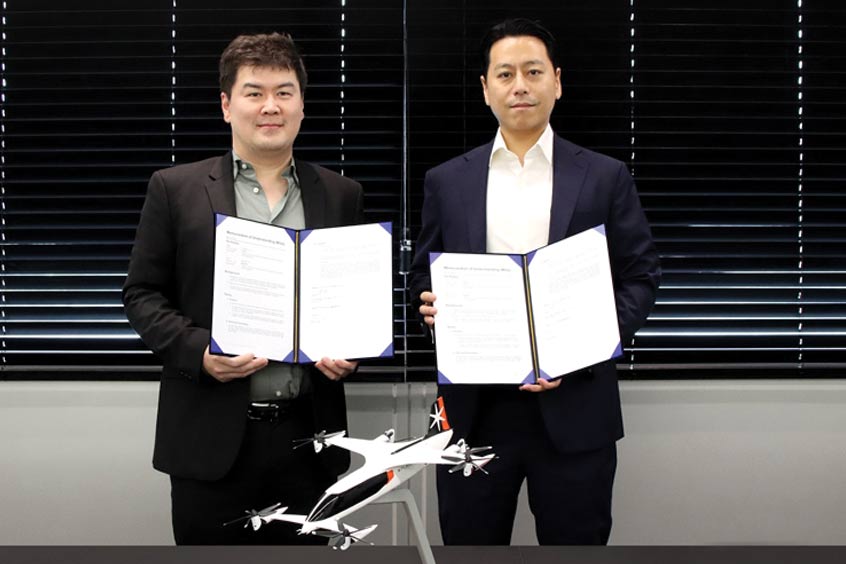 Plana CEO Braden J Kim signed an MOU with Moviation CEO Shin Min to grow the AAM ecosystem.