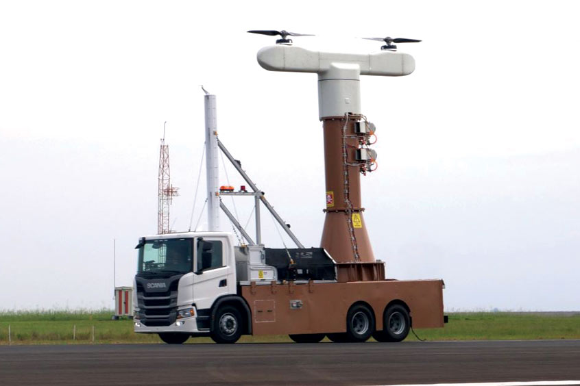 Testing the vertical lift rotors aboard a custom truck-mounted platform will enable Eve to evaluate the performance of rotors during the transition phase of flight.