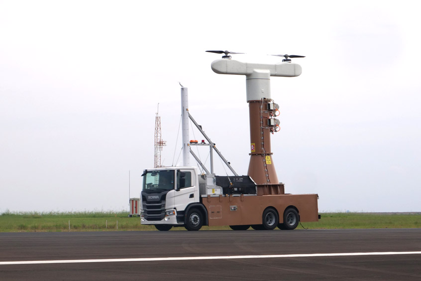 The company recently began testing its vertical lift rotors aboard a new custom truck-mounted platform.