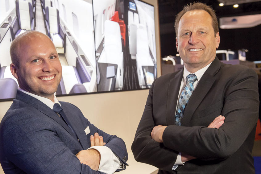 CEO David Vanderzwaag and PV customer relations Ross Bellingham.