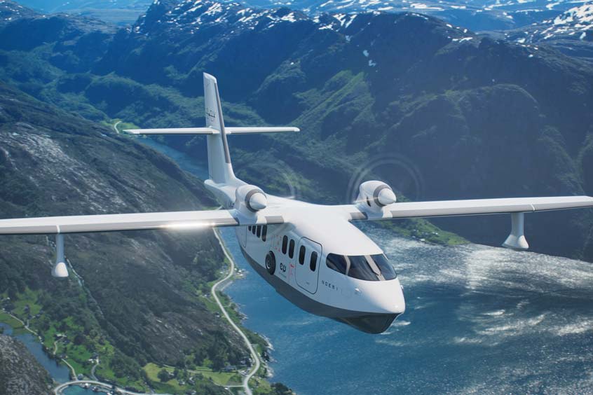 Bergen-based Elfly is building and will operate 
the Noemi all-electric seaplane