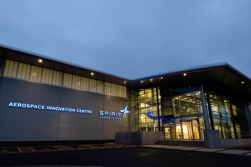 Spirit’s Aerospace Innovation Centre (AIC) in Prestwick, Scotland.