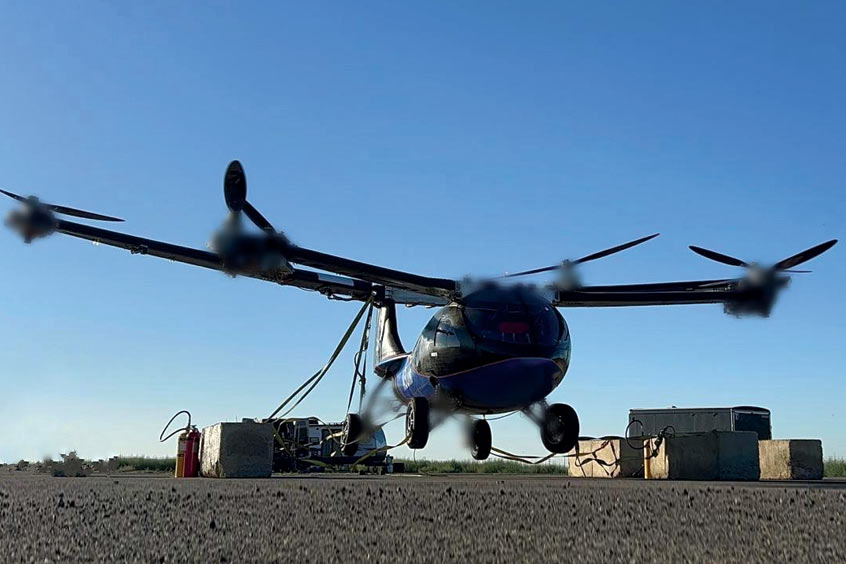 Full-scale prototype of the ASKA™ A5 flying car successfully completed its first airborne tests, with hovered thrust while the vehicle was tethered to the ground.