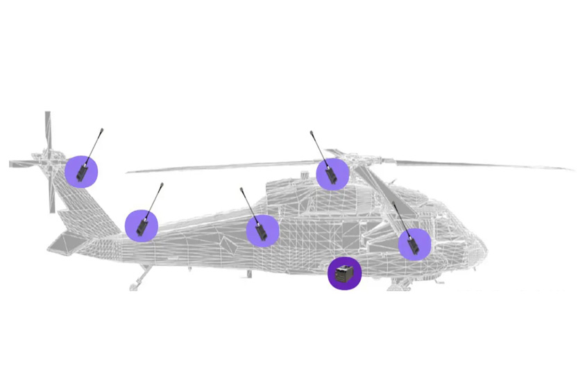 Visual sensing will provide real-time insights into the health of the helicopters.