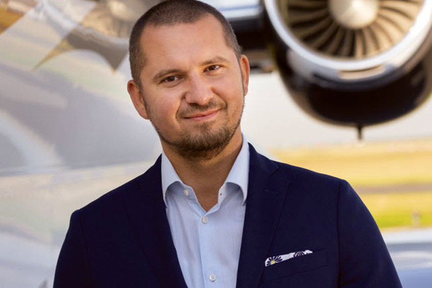 Gemini Wings was founded in 2021 by experienced and passionate aviators Martin Feč and Peter Duchovny, aiming to provide unique solutions to the business aviation industry by optimising flying routings. Feč is pictured.