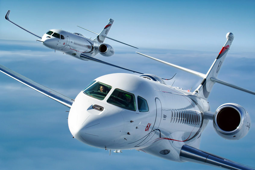 The Dassault Falcon 6X. Copyright : Dassault Aviation - Airborne Films.