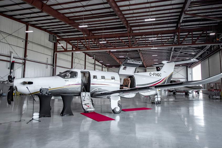 The PC-12 will be immediately available for charter.