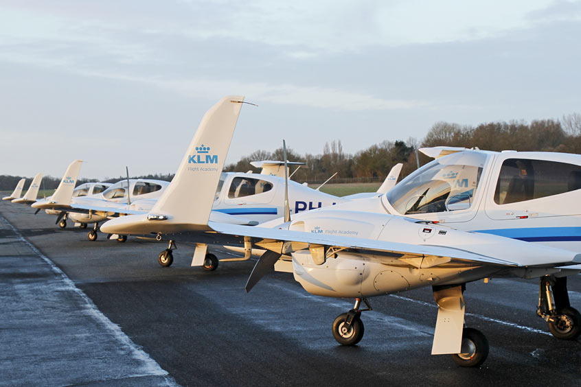 KLM Flight Academy is expecting 12 DA40 NGs and two DA42-VIs, all powered by the Austro Engine 168 HP jet fuel AE300.