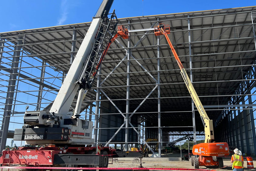 Construction continues at Piedmont Triad.