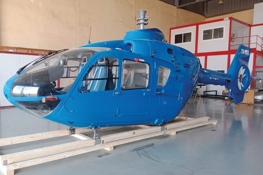 The EC135T1 has been in service for a significant period, with many units still in operation globally. Photo credit: Ex-Change Parts AB.