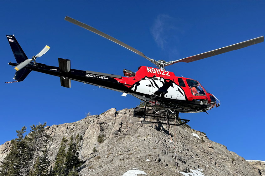 Teton County holds the title and deed of the H125 rescue helicopter.