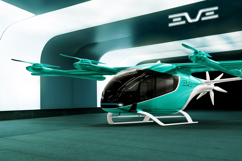 Eve's eVTOL is scheduled to begin deliveries and enter into service in 2026.
