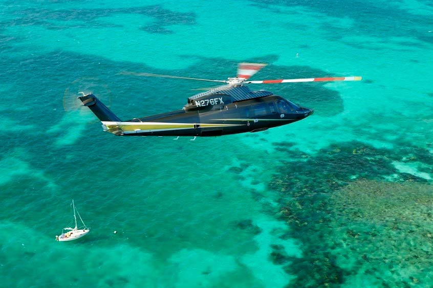 The fleet of S-76s is available for on demand charter to The Bahamas as well as in the US Northeast, Florida and the UK.