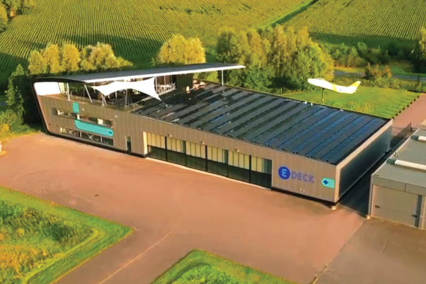 The E-Deck facility at Teuge International airport.