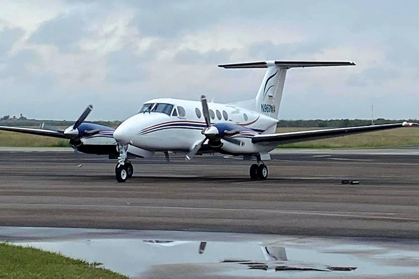 Based in New Braunfels, the King Air B200 will provide added support to AirLIFE in Uvalde.
