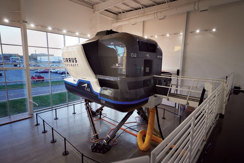 The Vision Jet simulator.