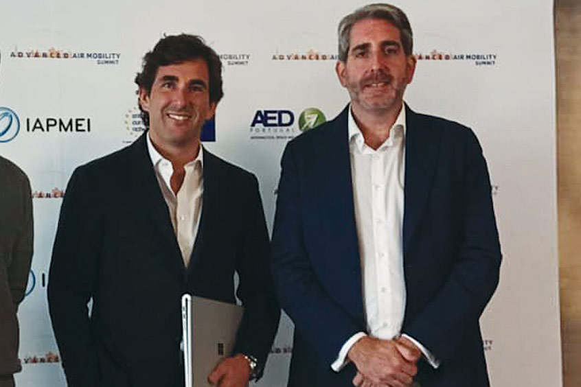 Helibravo CEO João Bravo and Jose Rodriguez, managing director of Bluenest.