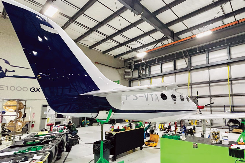 The E1000 GX single engine turboprop.