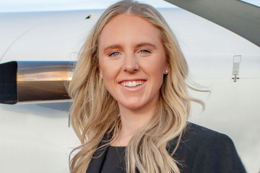 Flight department director Anna Cutter.