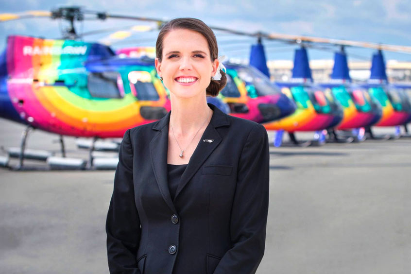 Rainbow Helicopters owner and director of operations  Nicole Battjes will be presented with The Humanitarian Service award during HAI Heli-Expo 2024.