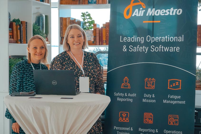 Air Maestro CEO Aleksandra Banas and customer support manager Nina Wedding.