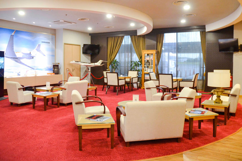 Inside the SkyPark Malaysia FBO lounge.