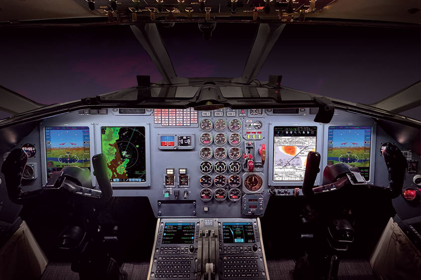 The InSight avionics cockpit retrofit upgrade brought the older Falcon 900B up to the latest 21st century standards and enhanced its resale value.