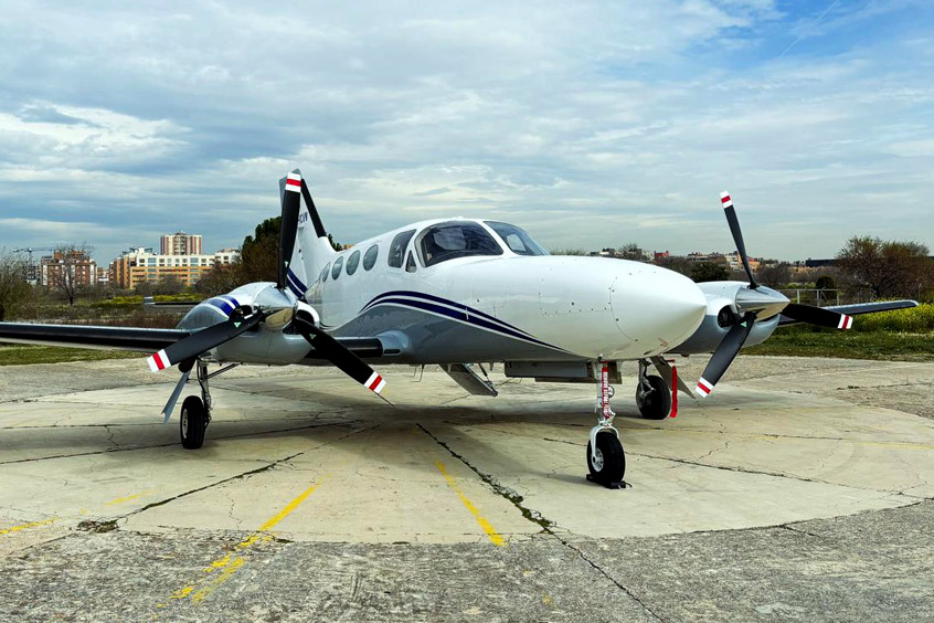 The Cessna 421c will be taking Euroairlines’ clients to Spain, Portugal, France, Italy, Morocco, Tunisia and Algeria.