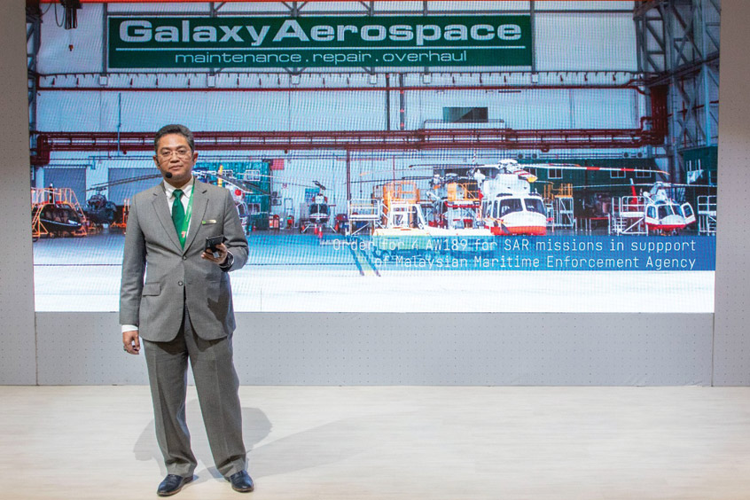 Dato' Shamsul Kamar bin Samsudin, co-founder and managing director of AW189 operator Galaxy.