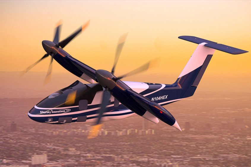 Sikorsky is to build, test and fly a hybrid-electric vertical takeoff and landing demonstrator (HEX/VTOL) with a tilt-wing configuration.