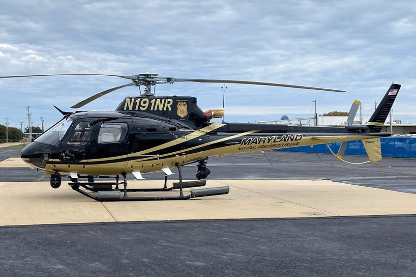 CNC Technologies has a full mission suite installation for Maryland Department of Natural Resources Police Airbus H125.