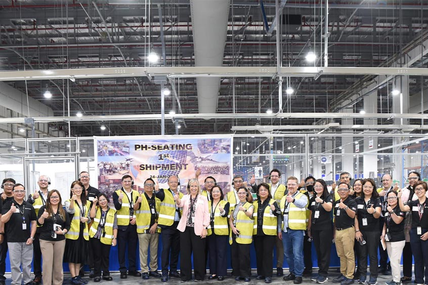 First opened in 2012, Collins' Philippines facility also manufactures a range of other cabin interior products, including galleys, galley inserts, oxygen equipment and lavatories.