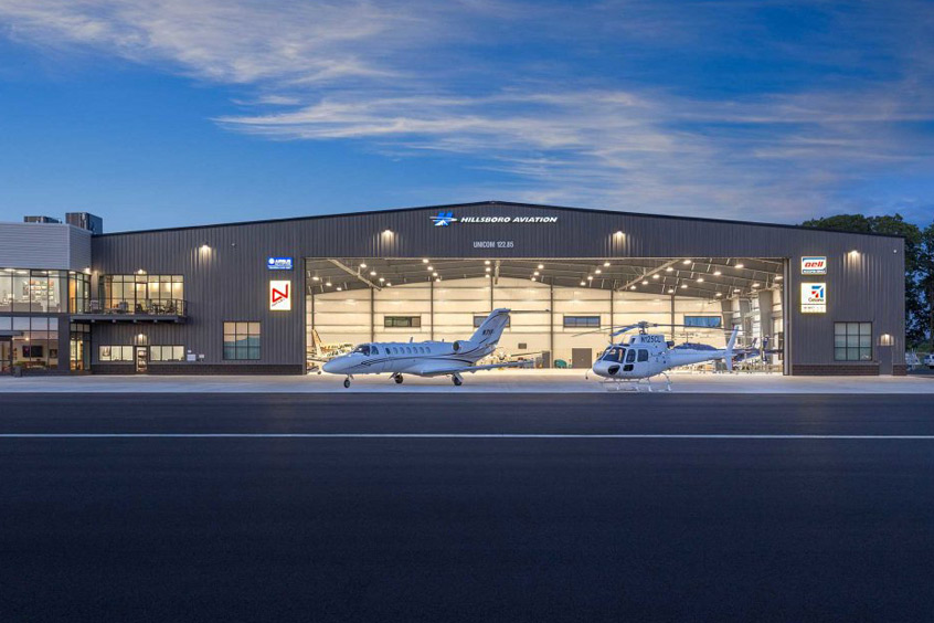 Hillsboro Aviation operates out of Portland-Hillsboro airport, offering complete helicopter and aircraft services since its inception in 1980.