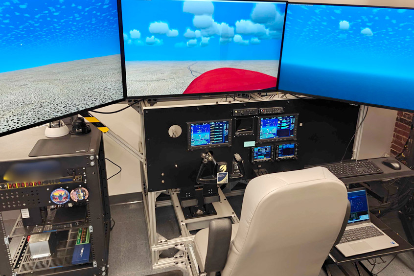 The certification system bench provides a true, one-to-one replica of the company's in-flight technology.