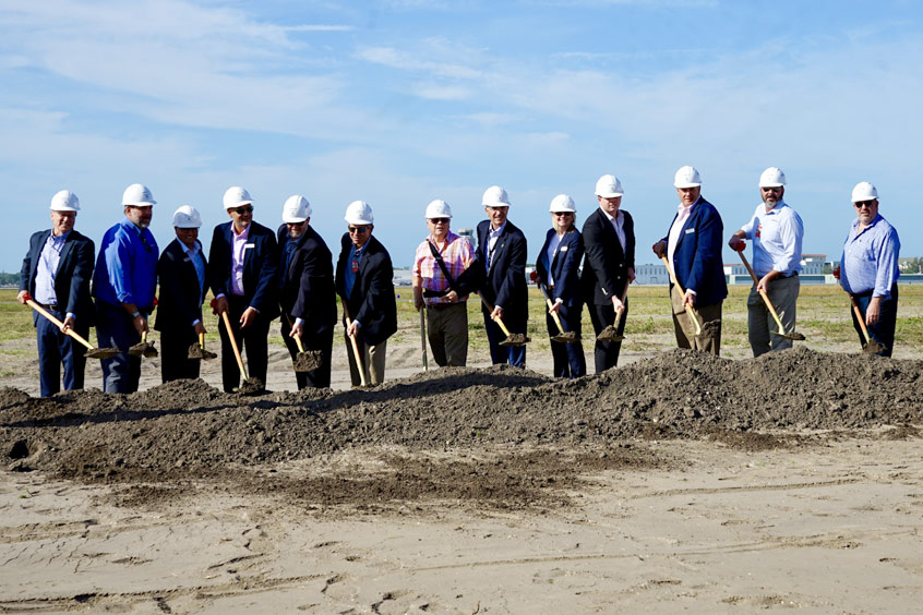 Sheltair has officially broken ground on construction of an FBO facility at Sarasota Bradenton International that should begin operations in the fourth quarter of 2025. 