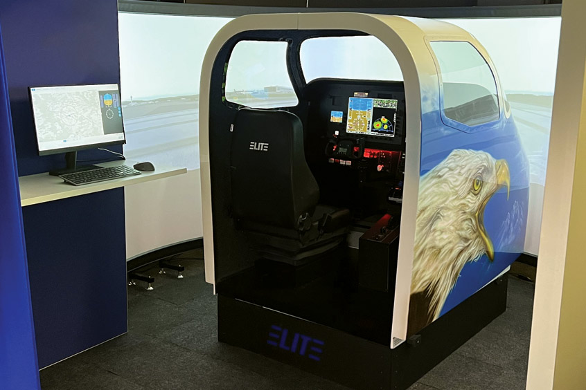 The compact S311 FNPT II Eco Flyer is one of ELITE's most popular simulators.