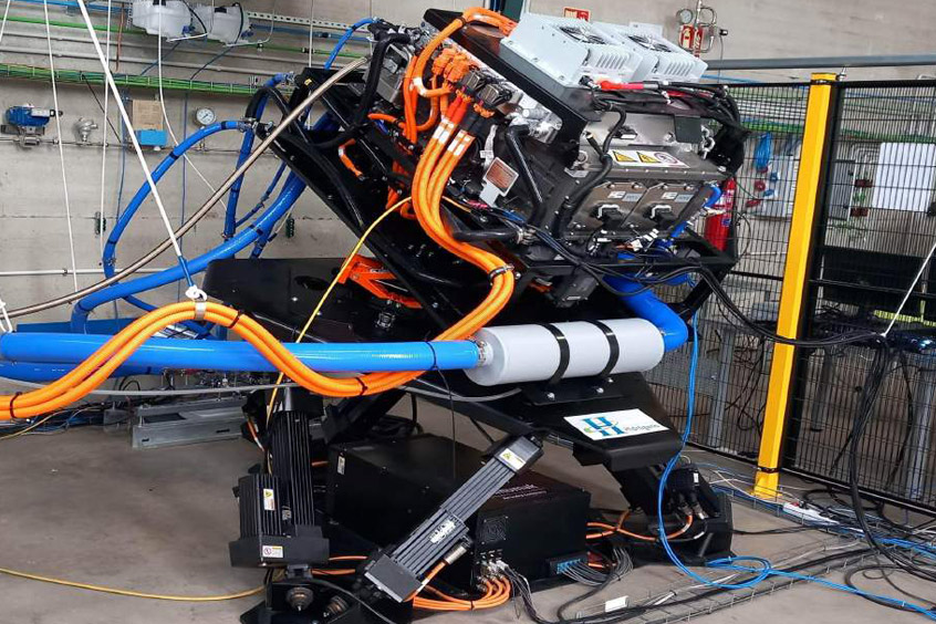 H3 Dynamics' fuel cell is tested by Airbus in representative operations at the Centro Nacional de Hidrogeno in Puertollano, Spain. 
