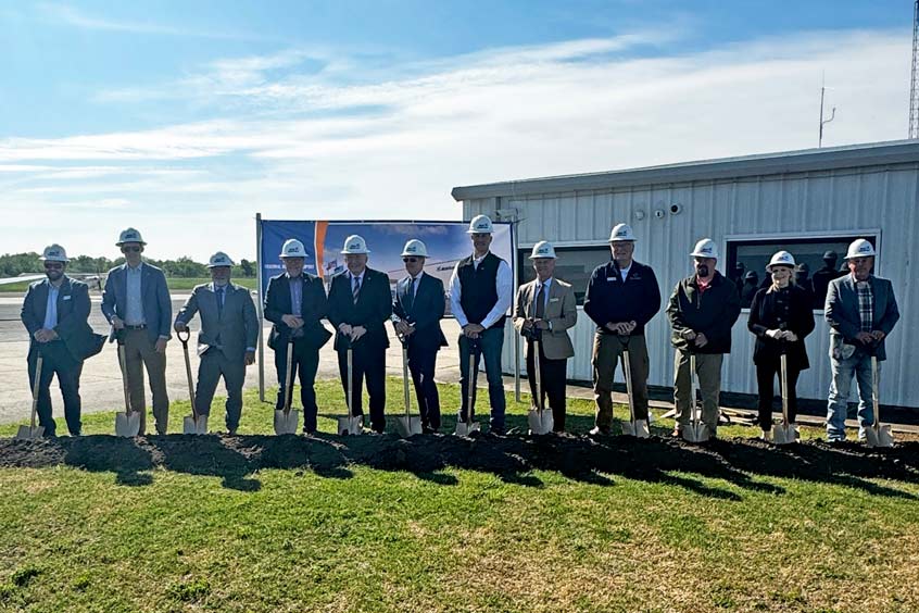 Officials with the State of Oklahoma and MidAmerica Industrial Park held a ceremonial groundbreaking.