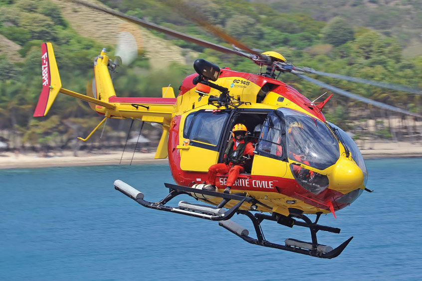 The contract covers the 33 EC145s operated by the Sécurité Civile and the 15 EC145s operated by the Gendarmerie air forces that are spread across 41 bases in France, including five bases in French overseas territories.