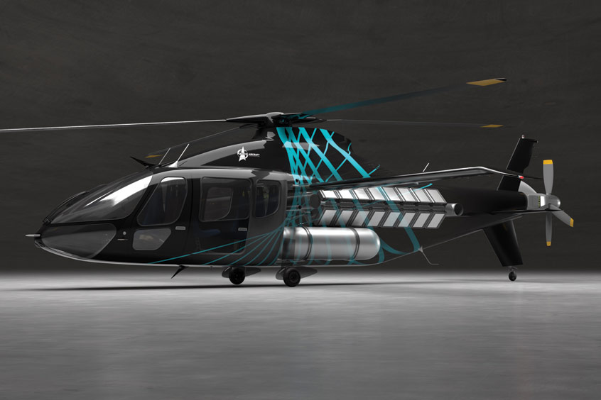 Piasecki is developing an HTPEM hydrogen fuel cell propulsion system for its forthcoming PA-890 Slowed Rotor Compound Helicopter.