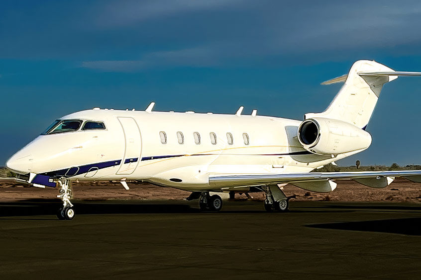 The Challenger 300 is based in Denver, Colorado.