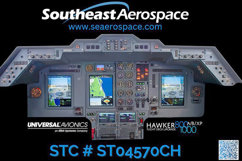 STC number ST04570CH provides Honeywell SPZ 8000-equipped Hawker 800 series aircraft the opportunity for cockpit modernisation.