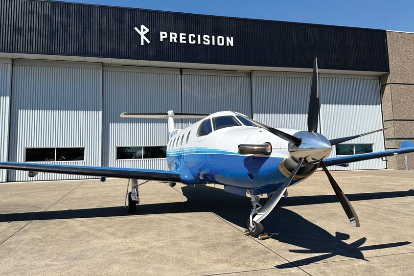 Precision Support Services has installed SmartSky LITE on a PC-12.
