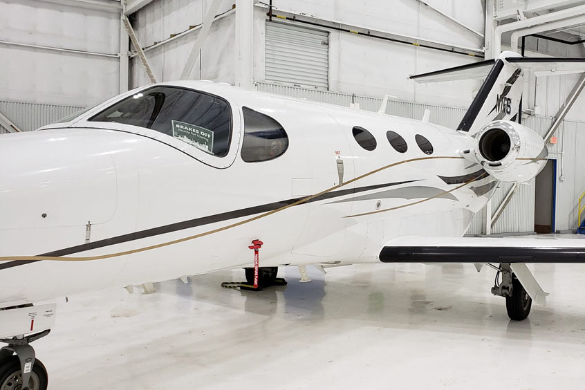 Air New England's Citation Mustang will take passengers on a fishing trip in Nova Scotia or an elite golf outing in Hilton Head.