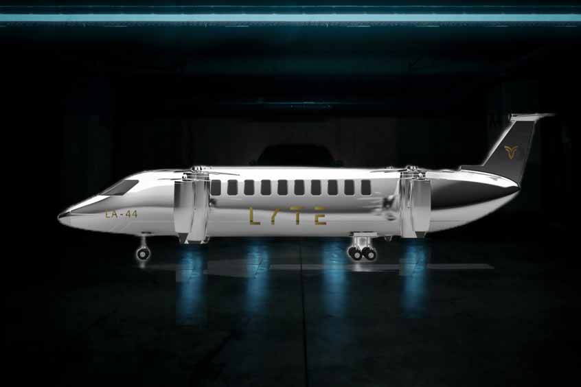 The Hydrogen Electric 40-seater VTOL aircraft by LYTE Aviation, powered and fueled by H3 Dynamics.