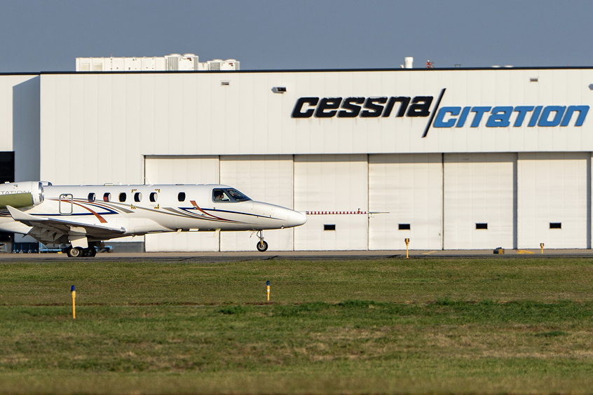 The Cessna Citation CJ4 Gen3 prototype.