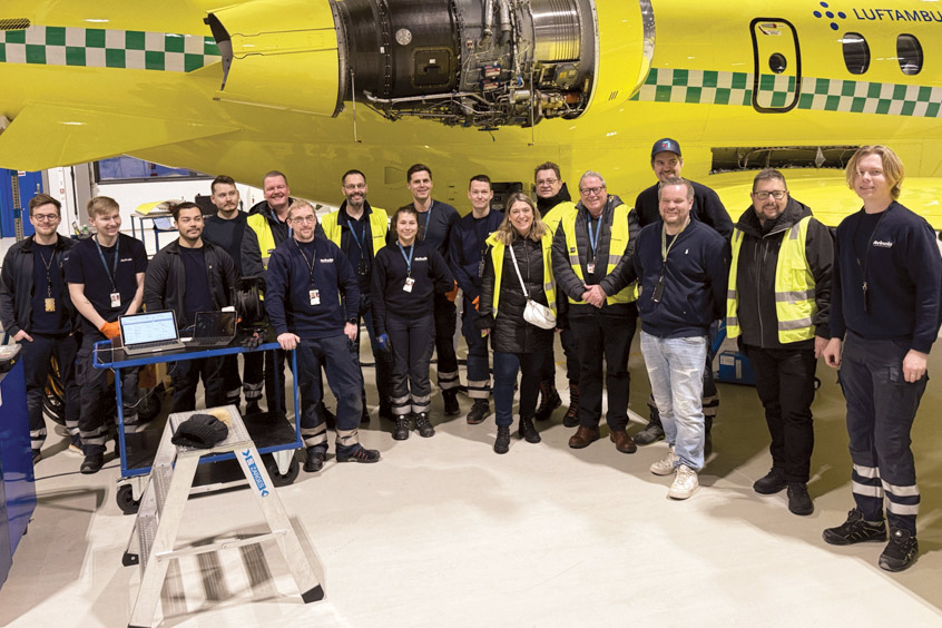 The team reports that the 800-hour inspection was a rewarding experience.
