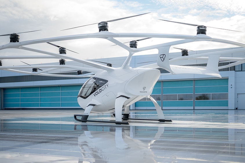 Volocopter's two-seater VoloCity eVTOL.