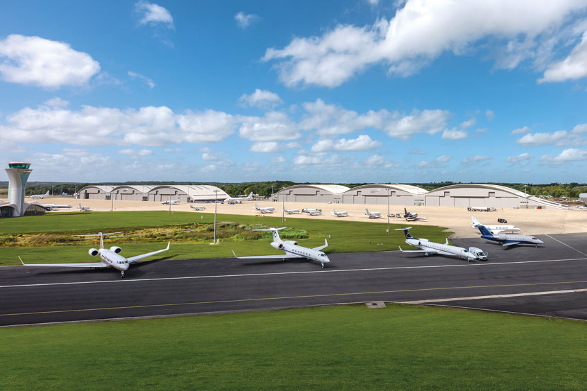 Farnborough intends to supply a 20% SAF blend across its entire fuel stock by 2028.